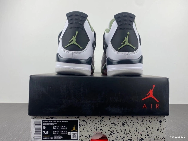 HYPE Jordan Seafoam AQ9129-103 Air 4 WMNS 0822